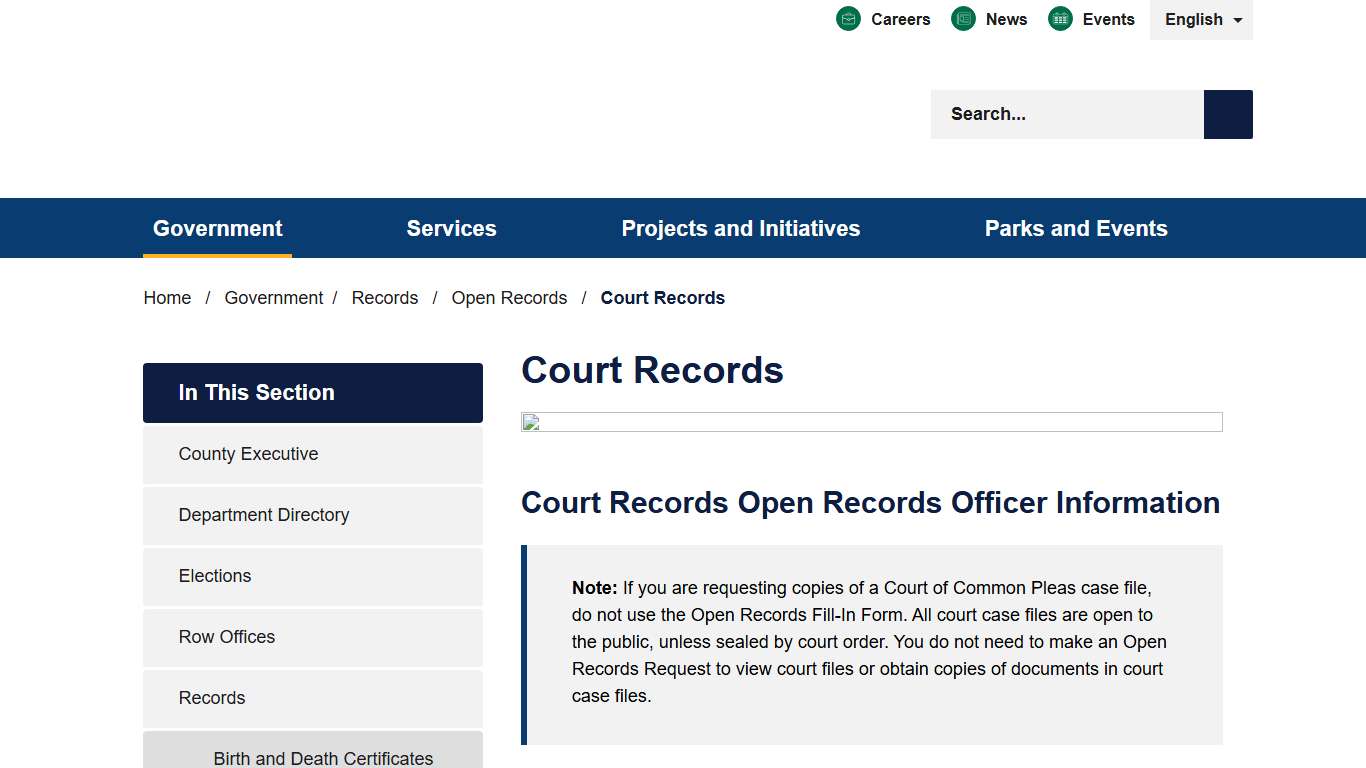 Court Records - Allegheny County, PA